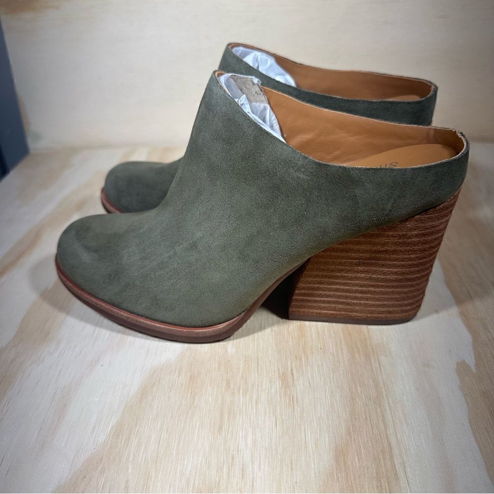 Kork Ease Challis Green Suede Mules Shoes Women’s Size 7.5 New with Tags